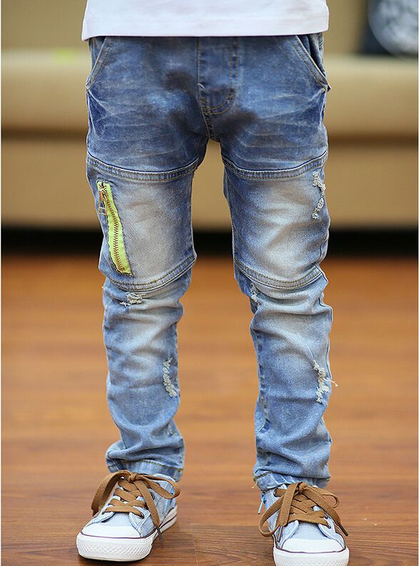 High Quality New children jeans boy's trousers Korean version kids