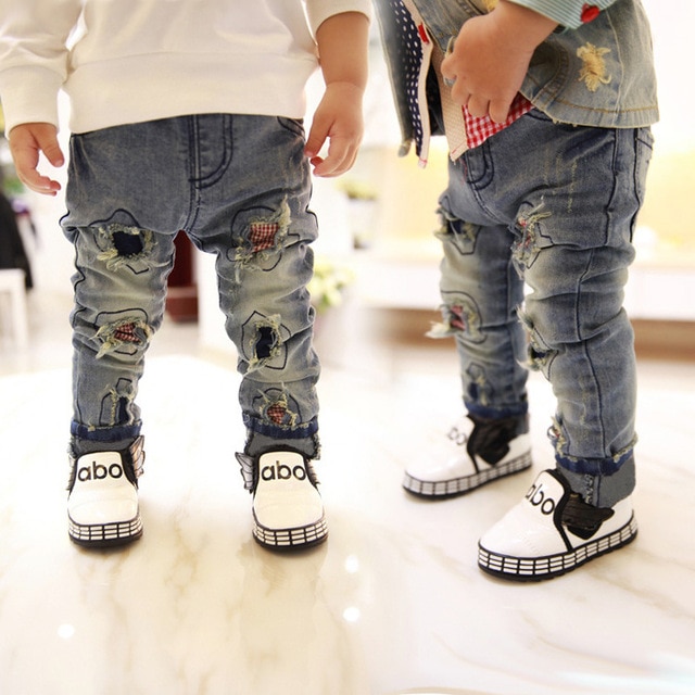 SK020 Free Shipping Retail Kids Jeans Boys Trousers 2015 Spring New