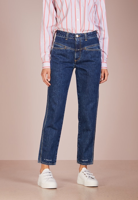 CLOSED PEDAL PUSHER - Relaxed fit jeans - blue marble wash - Zalando