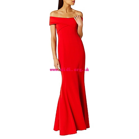 Coast 58607_01757284 Sophie red scuba prom dress - Evening dresses