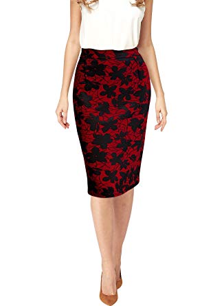 Miusol Women's High Waist Vintage A-line Cocktail Party Swing Skirt
