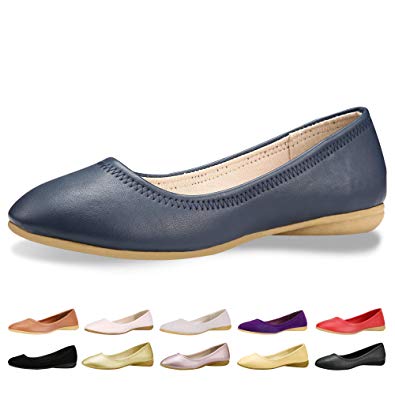 Amazon.com | CINAK Flats Shoes Women- Slip-on Ballet Comfort Walking