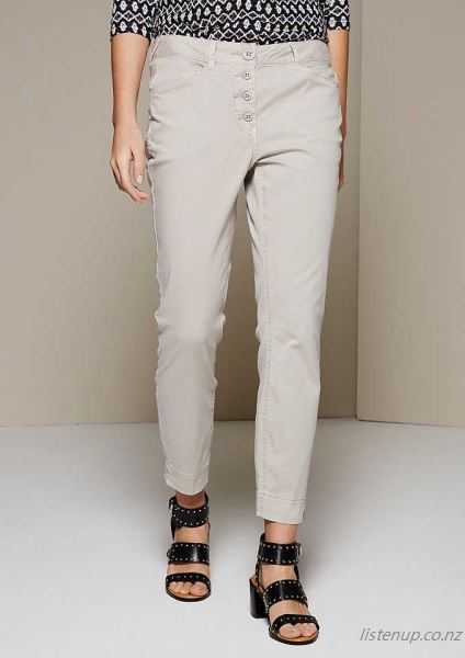 COMMA Summery 7/8 Pants in fine wash Light Sand 9SD1435