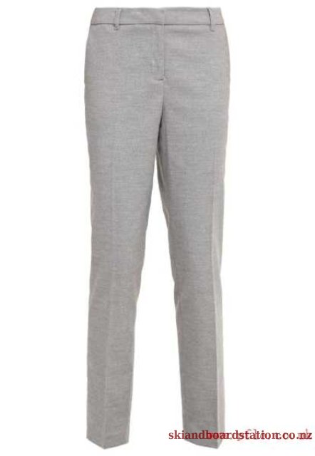 Comma, - Trousers - Grey Melange - 8allsaxj at wholesale prices