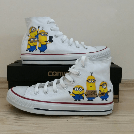 Minion Converse Shoes - Custom Converse Shoes by CustomizedConverse.com