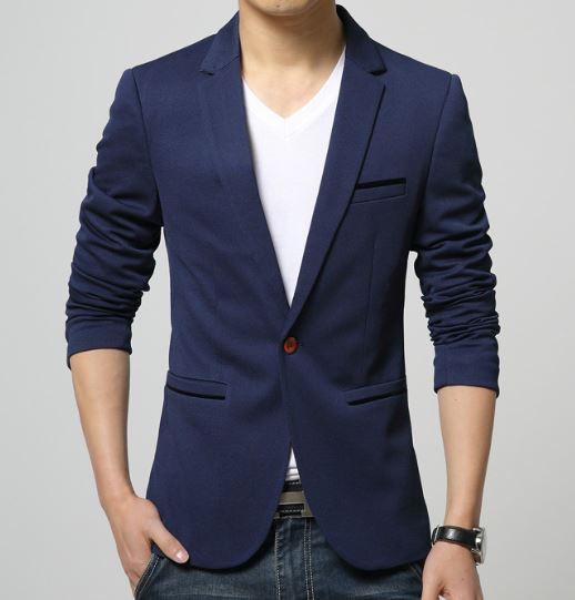Mens American Slim Fit Fashion Cotton Blazer u2013 All In One Place With Us
