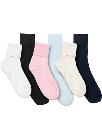 6-Pair Buster Brown® Seamless Toe Cotton Socks | AmeriMark
