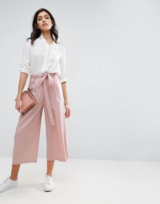 ASOS | ASOS Linen Culotte Pants | -- buy -- in 2019 | Culotte pants