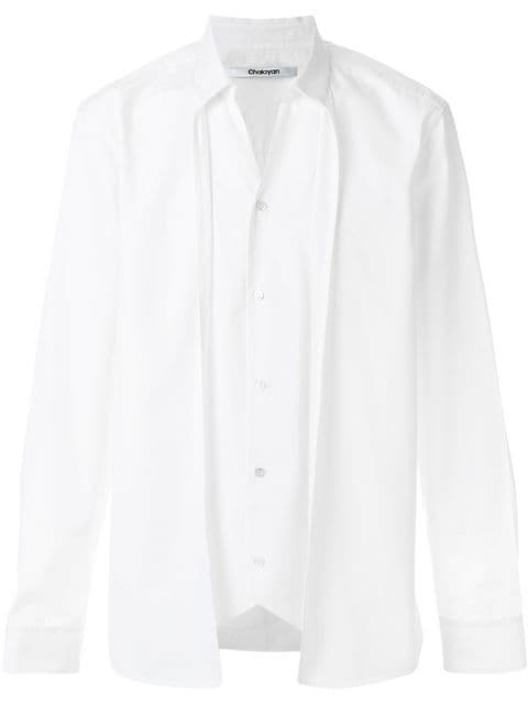 Chalayan double layer shirt $331 - Buy AW17 Online - Fast Global