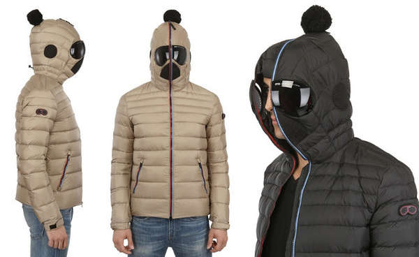 Bug-Eyed Winter Jackets : nylon hooded down jacket