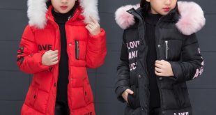 Girls Winter Jacket Child Girl Down Jackets Coat Parkas Hooded