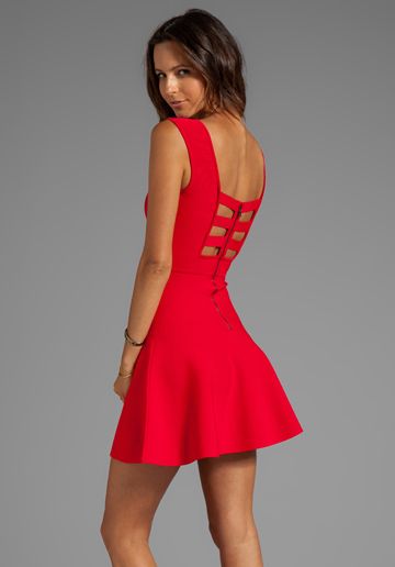 BCBGMAXAZRIA Back Cut-Out Dress in Poppy | My Style | Dresses
