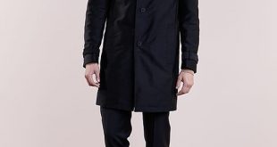 DRYKORN SKOPJE - Trenchcoat - black Men's Lapel collar Coats szsrxDmK