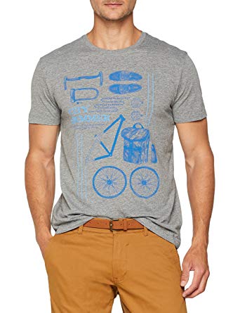 ESPRIT Men's 078ee2k020 T-Shirt (Medium Grey 035): Amazon.co.uk