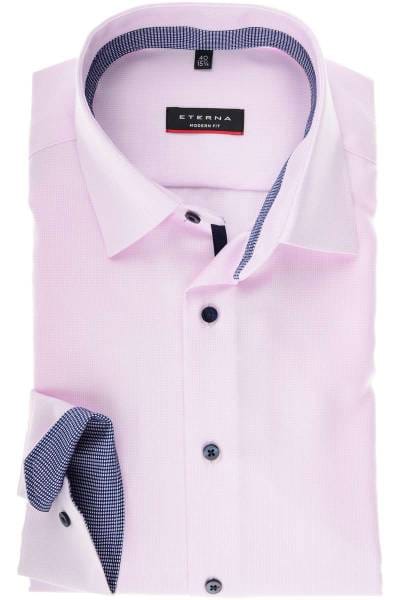 Hochwertiges ETERNA Modern Fit Hemd in der Farbe rosa/weiss ,Kariert