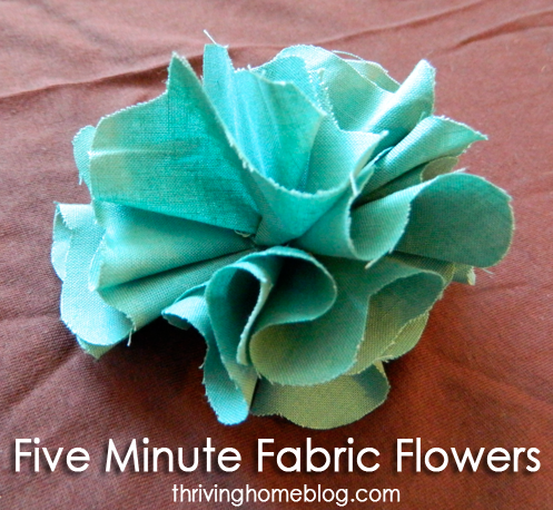 Fabric Flower Tutorial | crafts | Pinterest | Fabric flowers, Easy