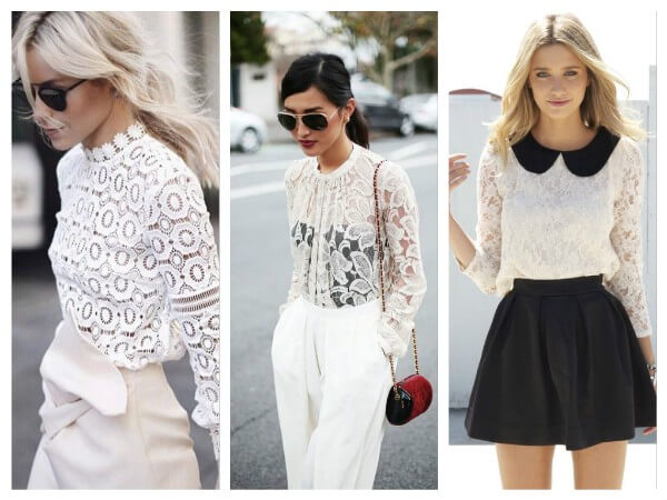 MOST FASHIONABLE BLOUSES IN 2019 Lace Blouses - K4 Fashion