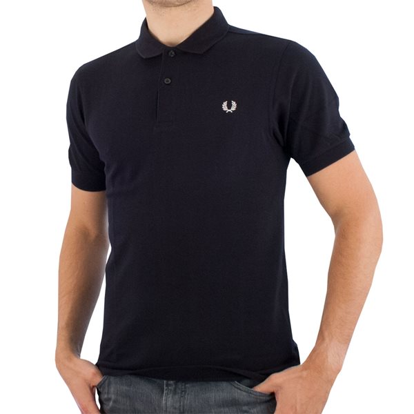 Fred Perry - Slim Fit Plain Polo Shirt - Navy - Sportus - Where