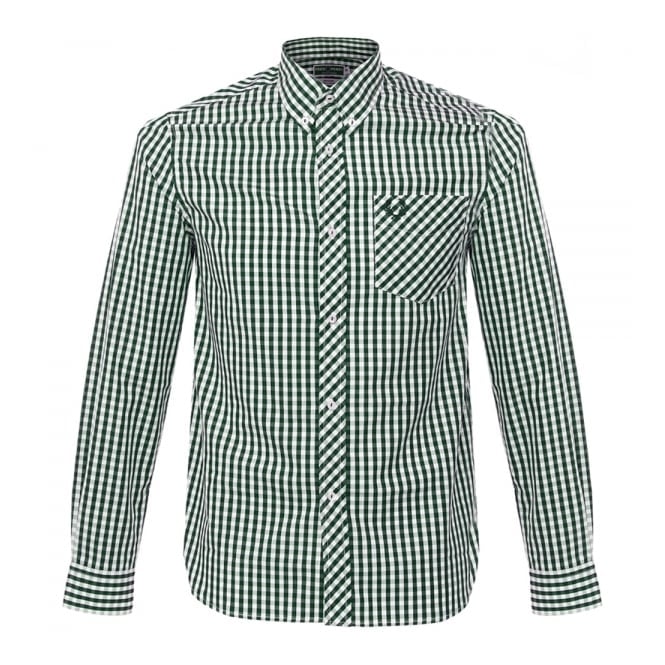 Fred Perry Shop | Reissues Collection Green Gingham Shirt