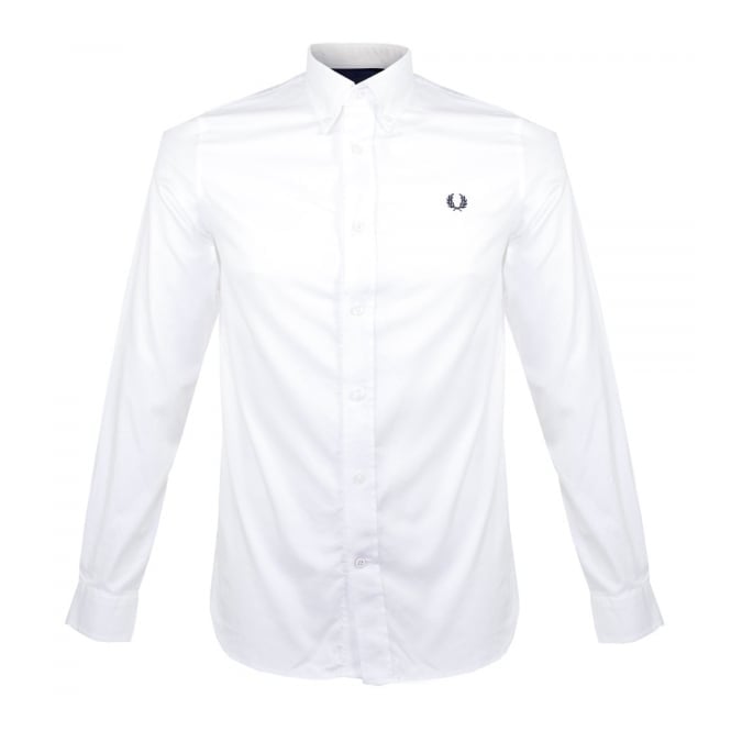 Fred Perry Store Online | Classic Twill LS White Shirt