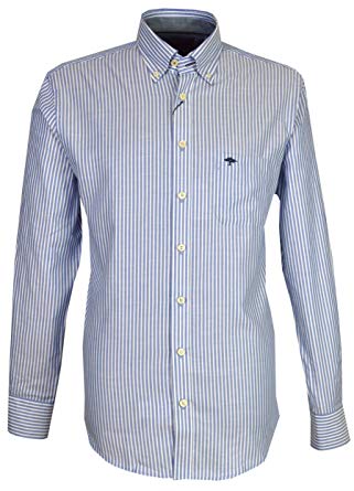 Fynch Hatton Men`s Casual Shirt - 1218-8060 8063 - Navy (XX Large