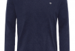 Fynch Hatton Soft Cotton Long Sleeve Polo Shirt/Night - AW17 SALE