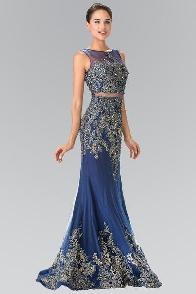 Sexy prom dresses- Glamorous sheer mock 2 piece merma u2013 Simply Fab Dress