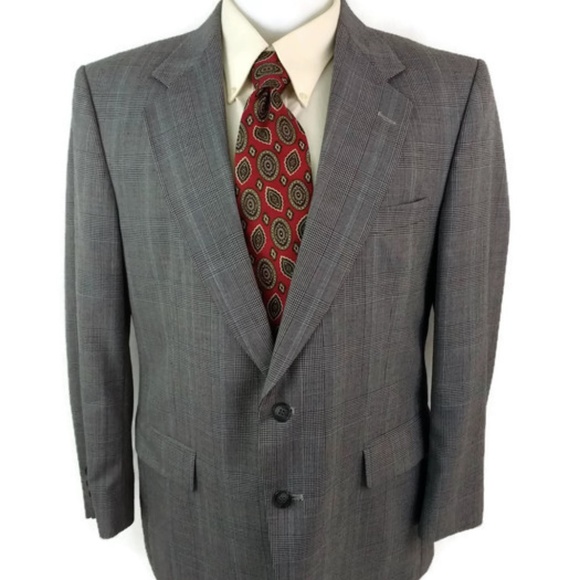 Towncraft Suits & Blazers | Suit Gray Glen Check 42 S Pants 3430