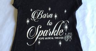 Sparkle Shop *NEW* Glitter Shirt u2013 BORN TO SPARKLE | Hope Musical