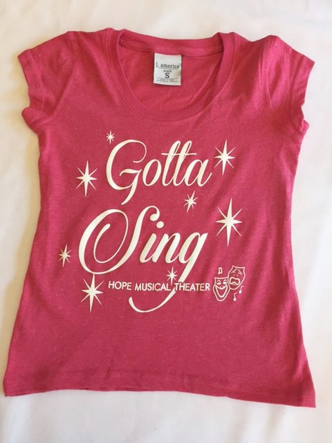 Sparkle Shop *NEW* Glitter Shirt u2013 GOTTA SING | Hope Musical Theatre