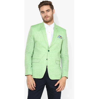 Buy Hangup Men's Green Blazer Online - Get 76% Off