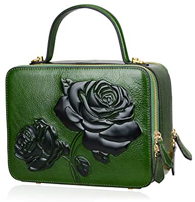 PIJUSHI Designer Floral Handbags For Women Top Handle Satchel Bags