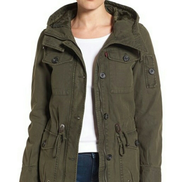 Levi's Jackets & Coats | Drop Levis Nwt Olive Green Military Jacket