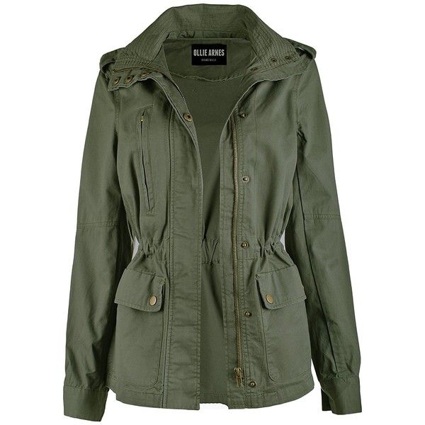 Amazon.com: Ollie Arnes Women's Utility Militray Anorak Drawtring