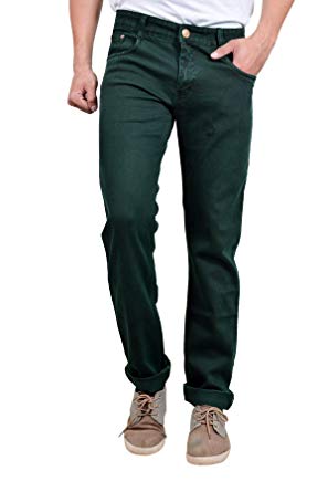 Studio Nexx Dark Green Men's Regular fit Jeans: Amazon.in: Clothing
