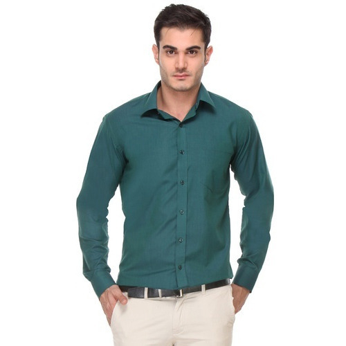 Mens Bottle Green Shirt at Rs 650 /piece(s) | Gents Shirts, Mens