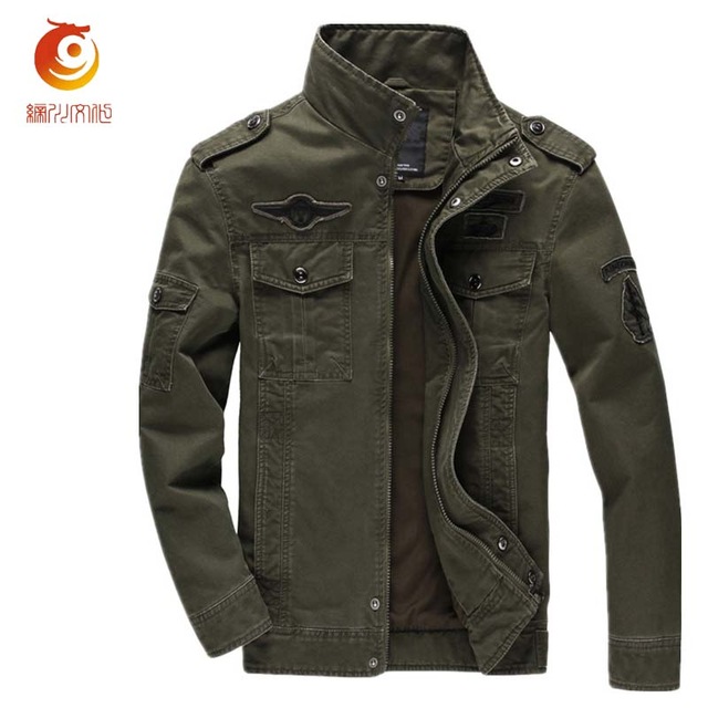 Military Bomber Jacket Men Jaqueta Masculina Army Green Outerwear