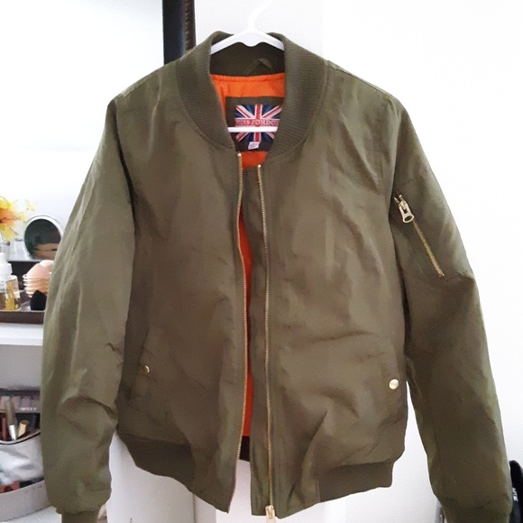 Miss London Jackets & Coats | Mens Olive Green Bomber Jacket | Poshmark