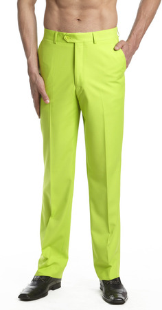 Men's Lime Green Dress Pants | Mint Color Trousers