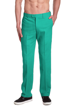 Men's Aqua Green Pants | Mens Green Pant | Dress Trousers