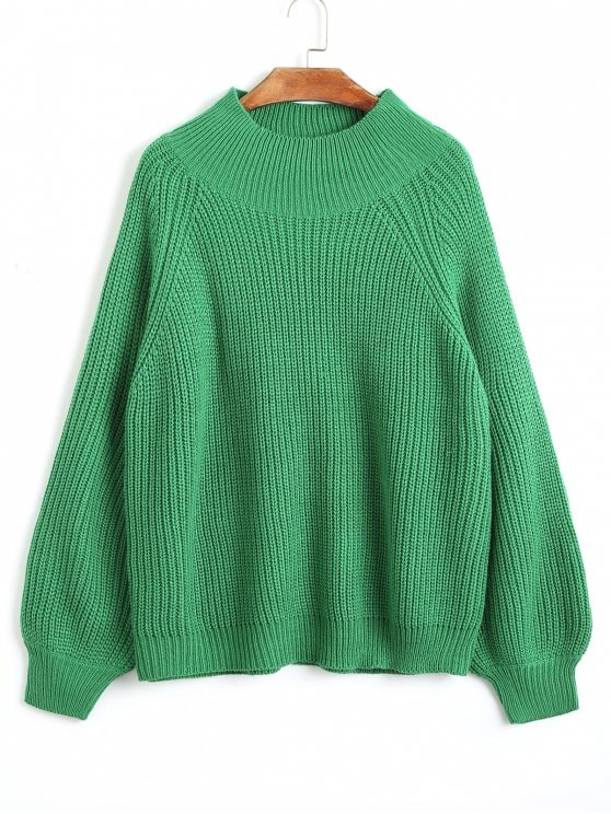 A green sweater for a casual or stylish style of clothing