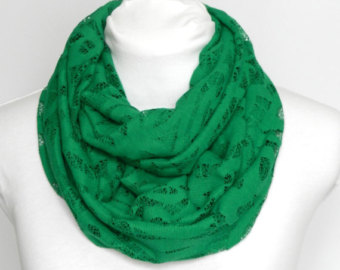 Green scarf | Etsy
