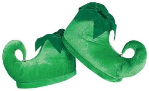 Amazon.com: Rubie's Deluxe Elf Shoes, Green, One Size: Clothing