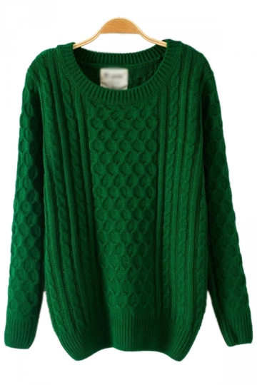 Batwing Sleeved Net Green Sweaters Sweater Coats For Women