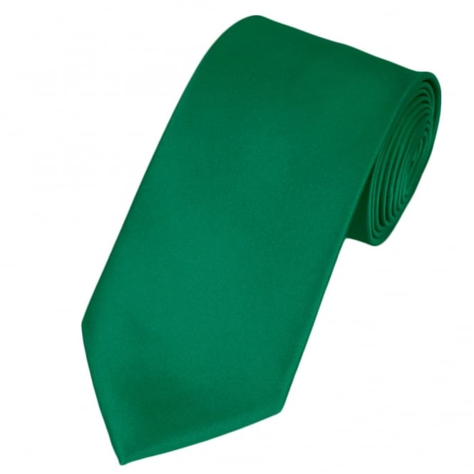 Plain Emerald Green Satin Tie from Ties Planet UK
