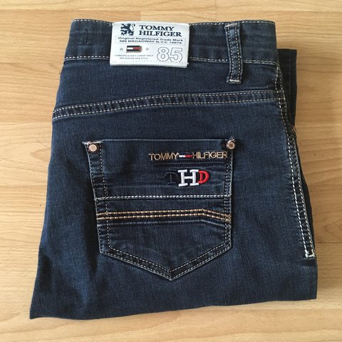 Vintage Tommy Hilfiger denim jeans. Mad quality and loads of - Depop