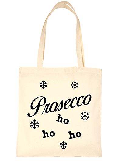 Amazon.com: Print4U Shopping Bag For Life Prosecco Ho Ho Ho