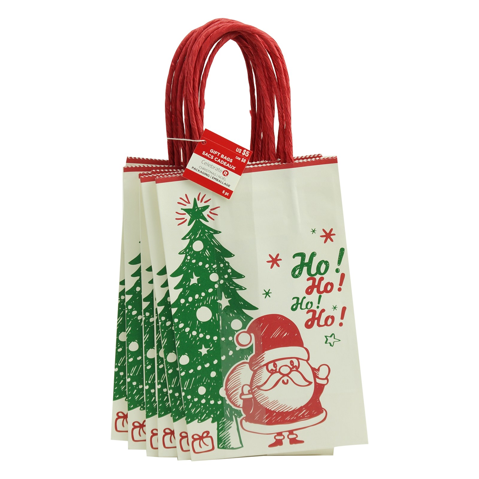 Shop for the Santa Ho Ho Ho Small Bags by Celebrate It™ at Michaels
