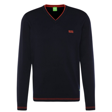 Hugo Boss V-Neck Pullover Clothing Men Sweater