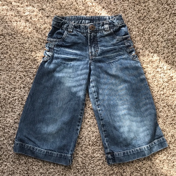 Barbara Farber Bottoms | Girls Size 128 Wide Cropped Jeans | Poshmark